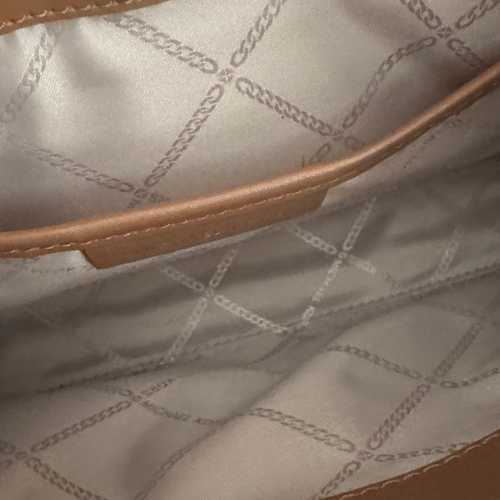 Michael Kors Jane Large Cotton Canvas Clutch Crossbody Bag EUC - Picture 8 of 11